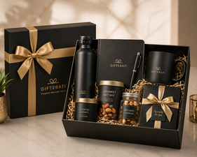 A curated Gifterati gift hamper